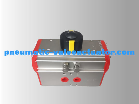 90 Rotation Rack Pinion Pneumatic Actuator Silver Colour Actuator Body