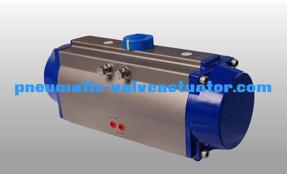 Heavy Weight 90 Degree Rack And Pinion Pneumatic Actuator Adjustable Stops For Valve