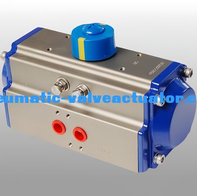 Smooth Operation Pneumatic Rack And Pinion Actuator For Ball Valves Aluminum Alloy Body